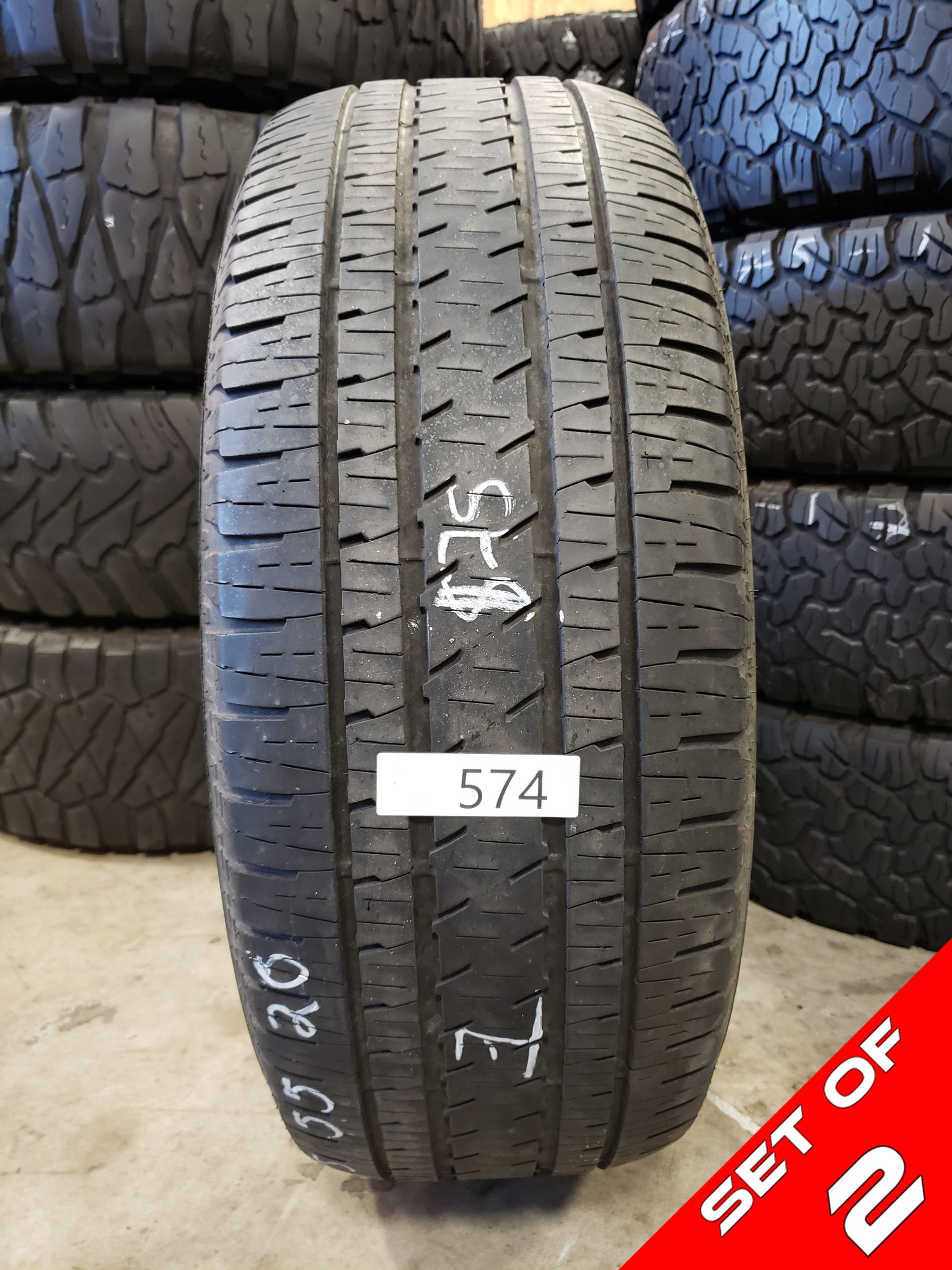 SET OF 2 275/55R20 Bridgestone Dueler H/L Alenza 111 S SL - Used Tires –  Wheels Below Retail