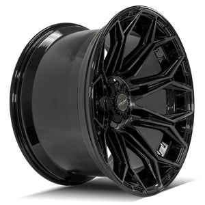 4PLAY Gen3 4P83 22x12 -44 5x127/5x139.7 Brushed Black Wheel