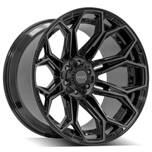 4PLAY Gen3 4P83 22x12 6x5.5 & 6x135mm -44et in Brushed Black Wheel