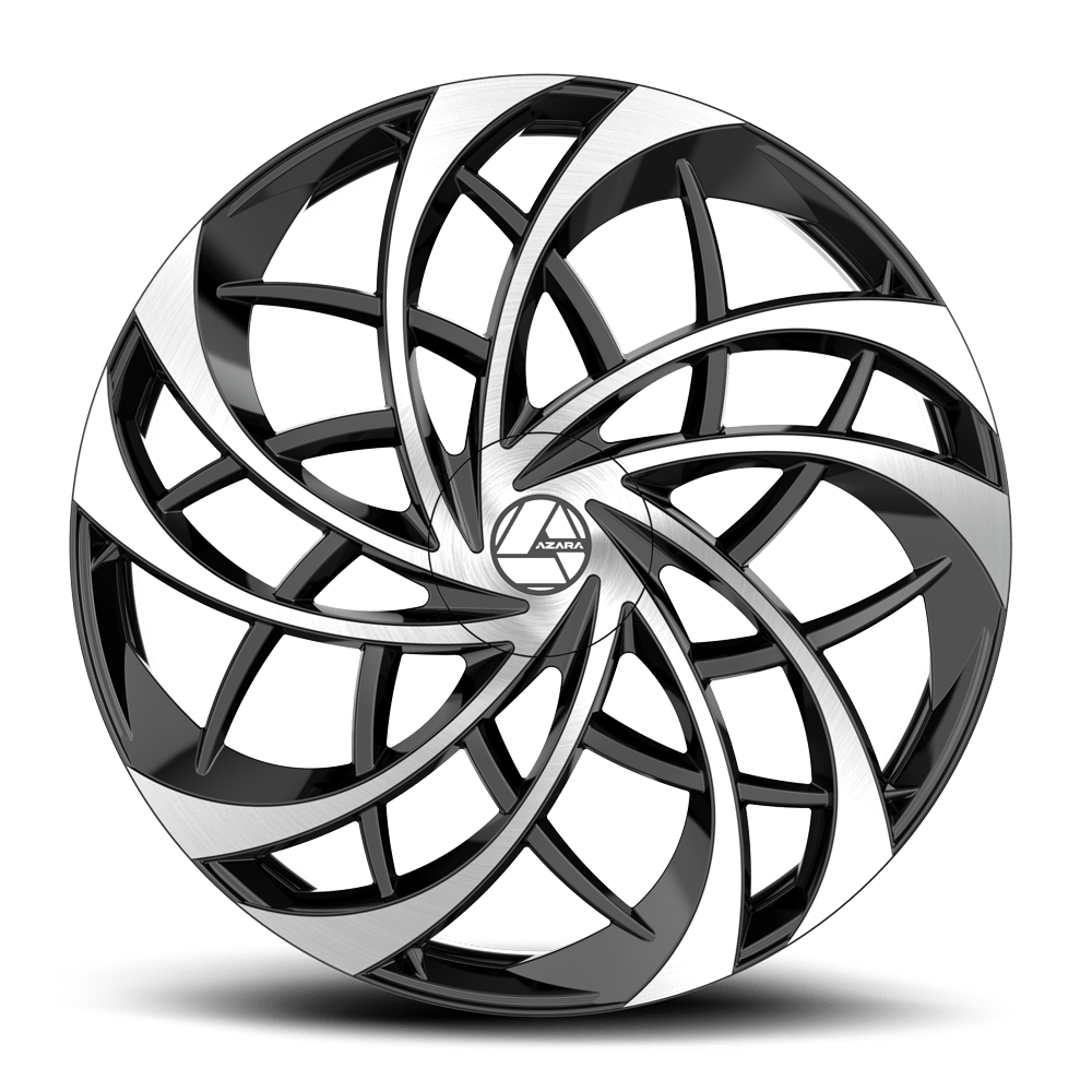 AZARA AZA-540 24X9 32 5X115/5X120 GLOSS BLACK & MACHINED