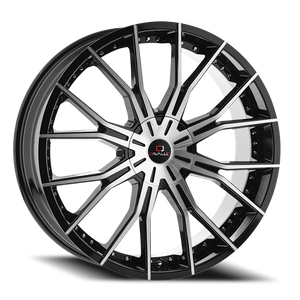 CAVALLO CLV-36 18X8 35 5X100/5X114.3 GLOSS BLACK & MACHINED