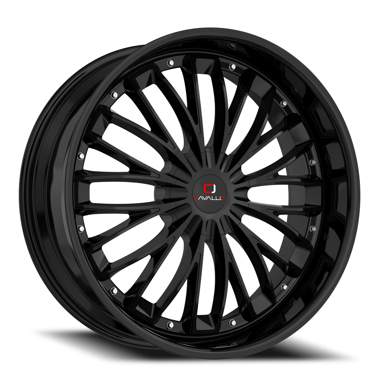 CAVALLO CLV-42 18X8 35 5X114.3/5X120 GLOSS BLACK
