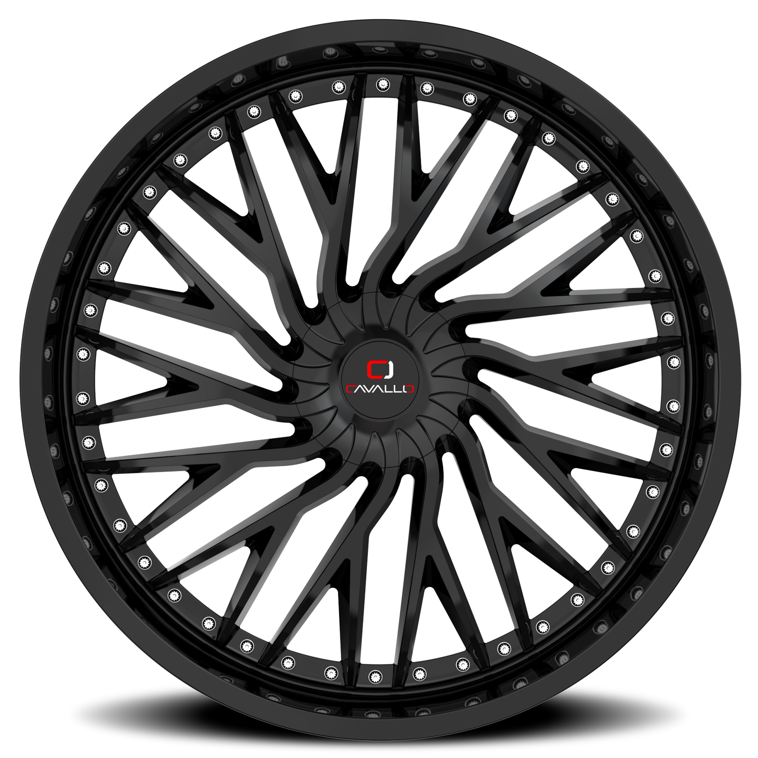 CAVALLO CLV-43 22X9.5 15 5X115/5X120 GLOSS BLACK