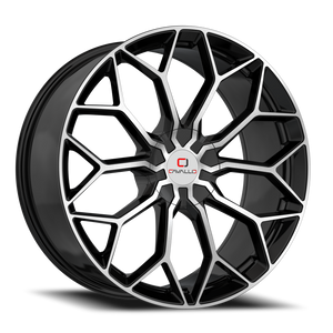 CAVALLO CLV-44 18X8 35 5X100/5X114.3 GLOSS BLACK & MACHINED