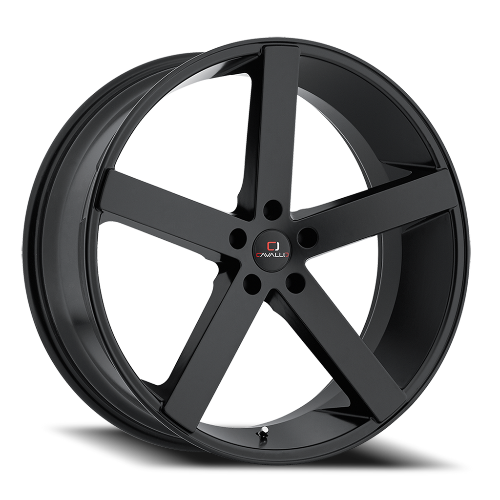 CAVALLO CLV-5 20X8.5 35 5X120 GLOSS BLACK
