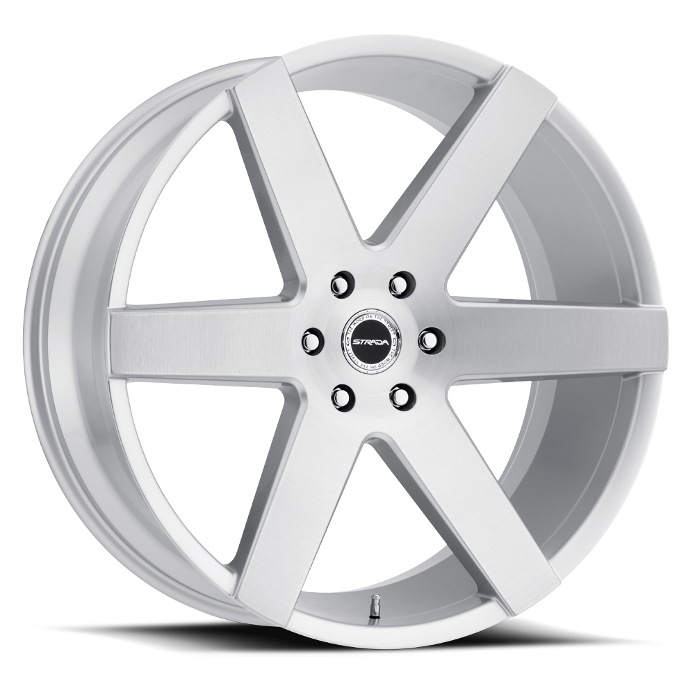 STRADA S60 CODA 20X8.5 15MM 5X115 BRUSHED FACE SILVER | S60051515BFS