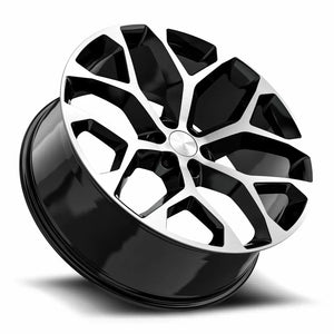 O.E. REVOLUTION G-09 26X10 24 6X139.7 GLOSS BLACK & MACHINED