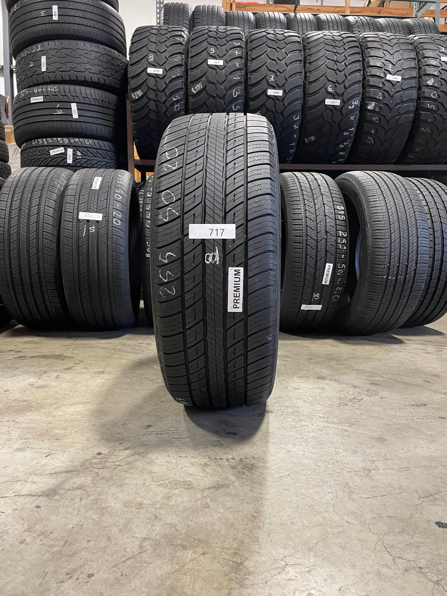 SINGLE 255/50R20 Uniroyal Tiger Paw Tourin A/S 105 V SL - Premium Used Tires