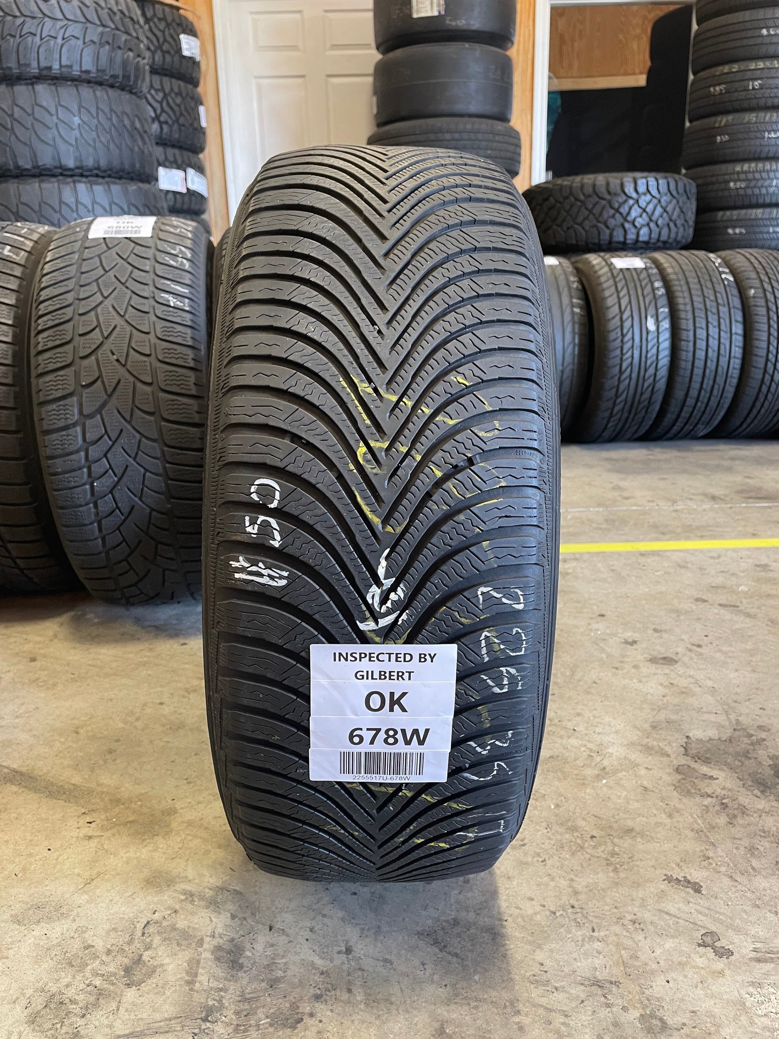 SINGLE 225/55R17 Michelin Alpin 5 97 H SL - Used Tires