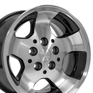 15" Replica Wheel JP08 Fits Jeep Wrangler 15x8 Machined Wheel