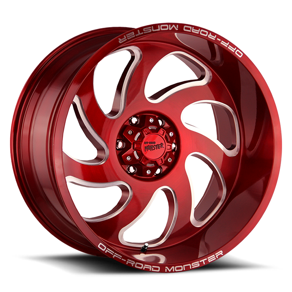 OFF ROAD MONSTER M07 M07 24X12 NEG 44MM 8X165.1 CANDY RED | M07412865N44R