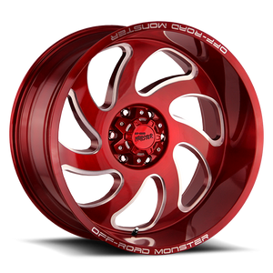 OFF ROAD MONSTER M07 M07 24X12 NEG 44MM 8X165.1 CANDY RED | M07412865N44R