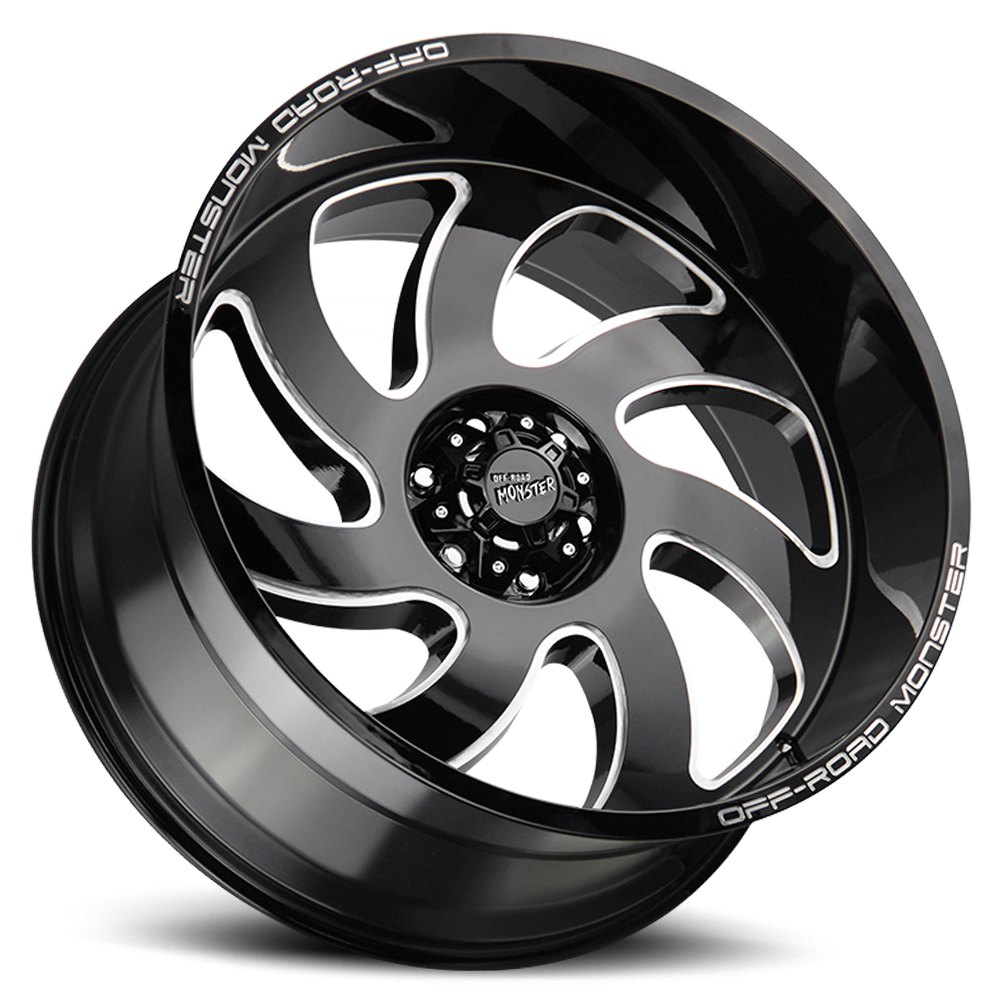 OFF ROAD MONSTER M07 M07 22X12 NEG 44MM 5X127 GLOSS BLACK MILLED | M07212527N44GBML