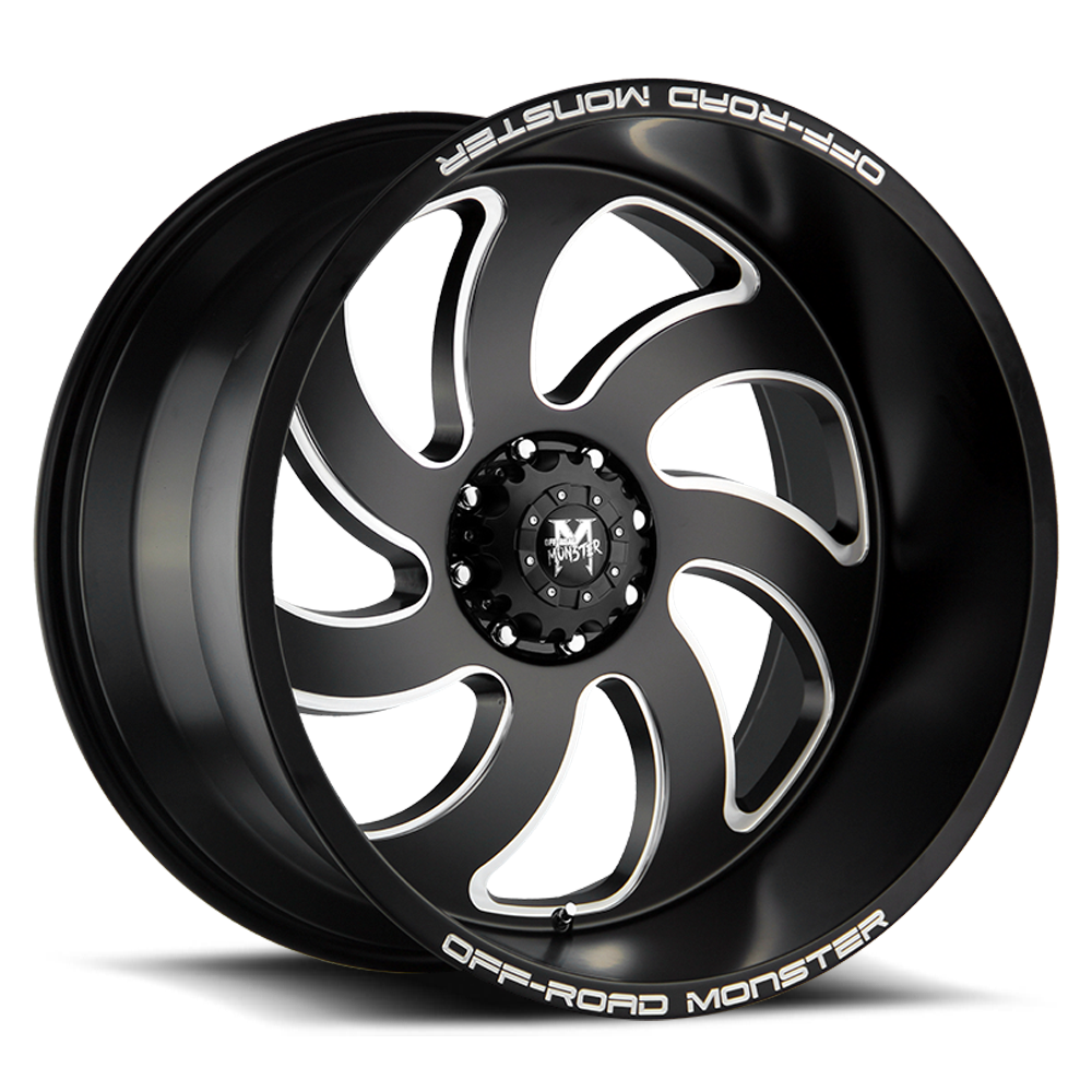 OFF ROAD MONSTER M07 M07 24X12 NEG 44MM 6X139.7 FLAT BLACK MILLED | M07412639N44BML