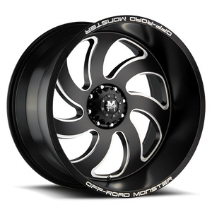 OFF ROAD MONSTER M07 M07 24X12 NEG 44MM 6X139.7 FLAT BLACK MILLED | M07412639N44BML