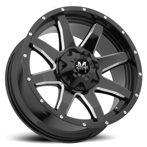 OFF ROAD MONSTER M08 M08 22X12 NEG 44MM 5X127/5X139.7 GLOSS BLACK MILLED | M08212527N44GBML