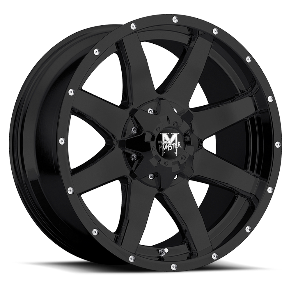 OFF ROAD MONSTER M08 M08 22X12 NEG 44MM 6X135/6X139.7 FLAT BLACK | M08212607N44B