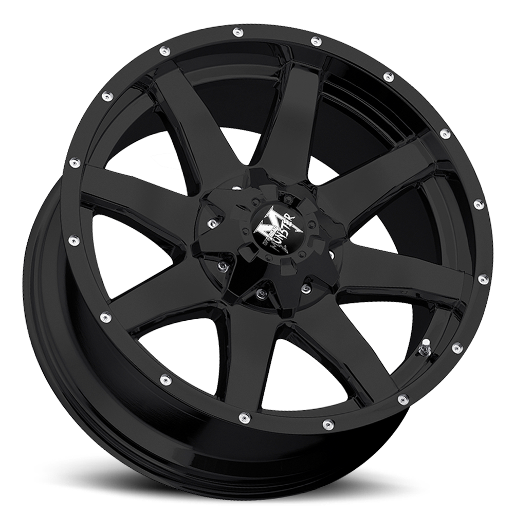 OFF ROAD MONSTER M08 M08 22X12 NEG 44MM 6X135/6X139.7 FLAT BLACK | M08212607N44B