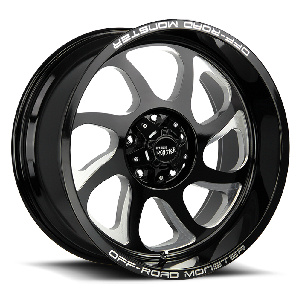 OFF ROAD MONSTER M22 M22 22X12 NEG 44MM 6X139.7 GLOSS BLACK MILLED | M22212639N44GBML