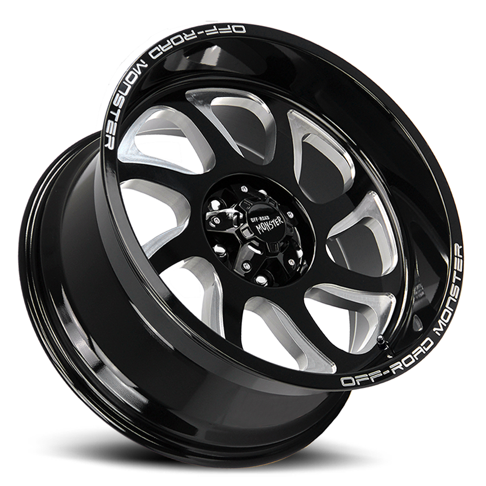 OFF ROAD MONSTER M22 M22 22X12 NEG 44MM 6X139.7 GLOSS BLACK MILLED | M22212639N44GBML