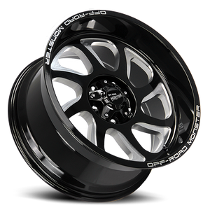 OFF ROAD MONSTER M22 M22 22X12 NEG 44MM 6X139.7 GLOSS BLACK MILLED | M22212639N44GBML