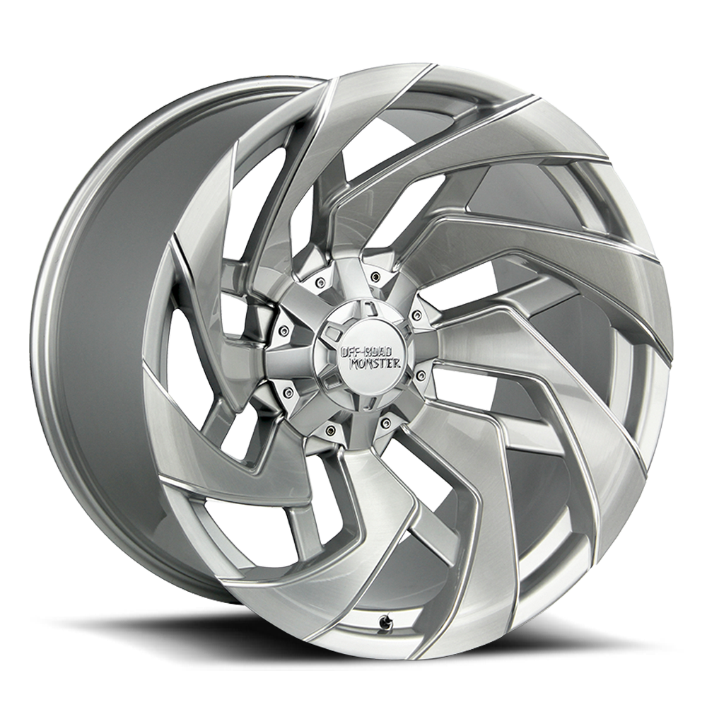 OFF ROAD MONSTER M24 M24 22X12 NEG 44MM 6X135/6X139.7 BRUSHED FACE SILVER | M24212607N44BFS