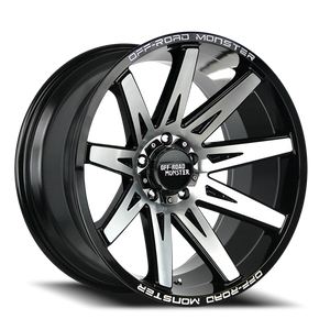 OFF ROAD MONSTER M25 M25 20X10 NEG 19MM 5X127 GLOSS BLACK MACHINED | M250527N19GBM