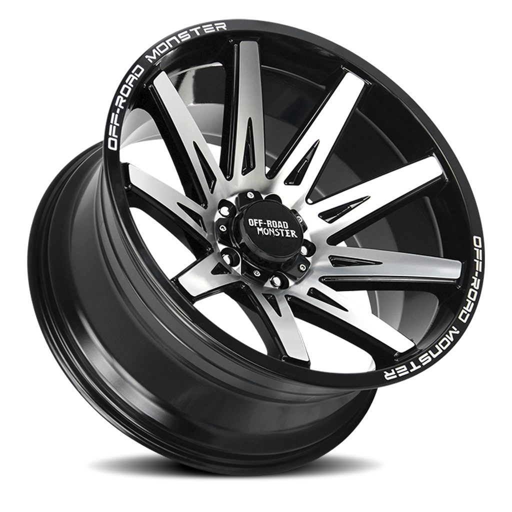 OFF ROAD MONSTER M25 M25 20X10 NEG 19MM 5X127 GLOSS BLACK MACHINED | M250527N19GBM