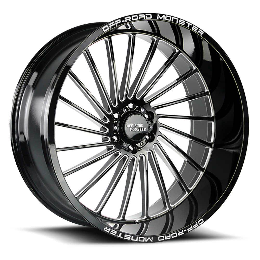 OFF ROAD MONSTER M27 M27 26X12 NEG 44MM 5X127 GLOSS BLACK MILLED | M27612527N44GBML