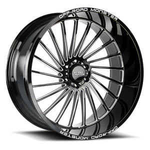 OFF ROAD MONSTER M27 M27 26X12 NEG 44MM 5X127 GLOSS BLACK MILLED | M27612527N44GBML