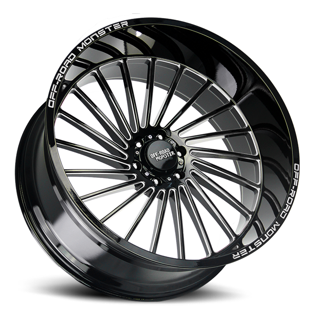 OFF ROAD MONSTER M27 M27 26X12 NEG 44MM 5X127 GLOSS BLACK MILLED | M27612527N44GBML