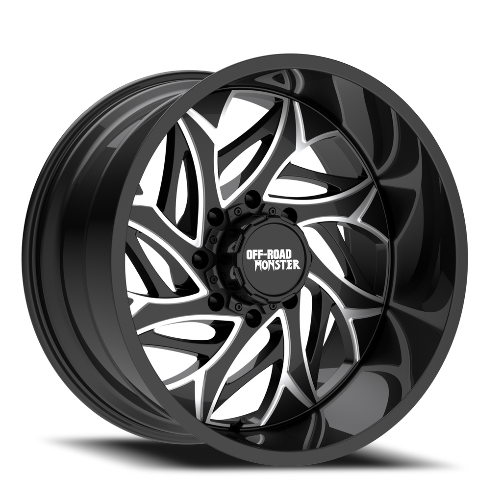 OFF ROAD MONSTER M28 M28 22X12 NEG 44MM 6X135/6X139.7 GLOSS BLACK MILLED | M28212607N44GBML