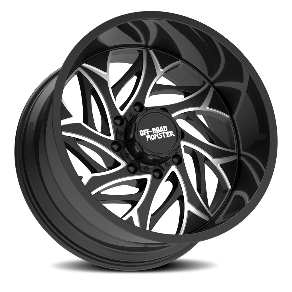 OFF ROAD MONSTER M28 M28 22X12 NEG 44MM 6X135/6X139.7 GLOSS BLACK MILLED | M28212607N44GBML