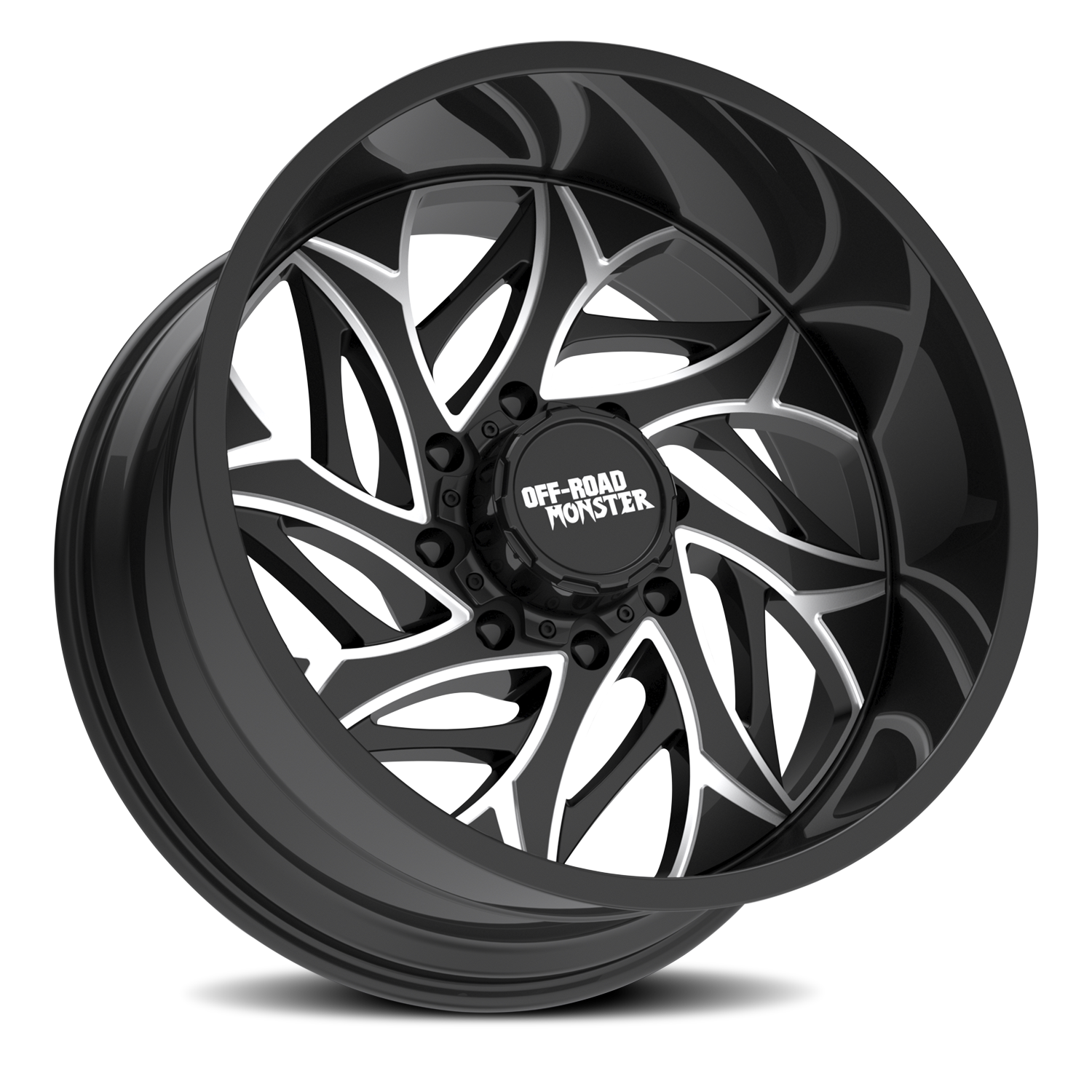 OFF ROAD MONSTER M28 M28 22X12 NEG 44MM 6X135/6X139.7 GLOSS BLACK MILLED | M28212607N44GBML