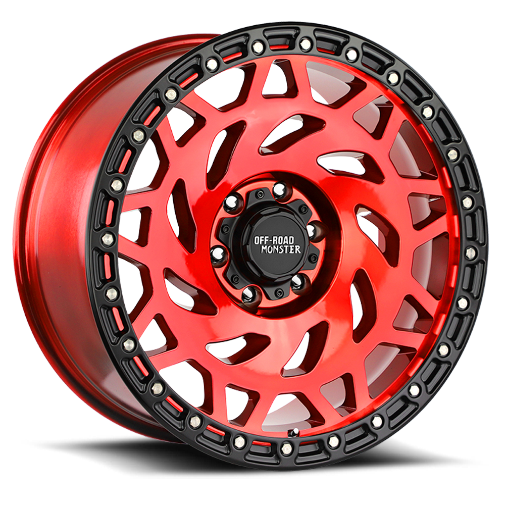 OFF ROAD MONSTER M50 M50 17X9 0MM 5X150 CANDY RED BLACK RING | M50755000RBR