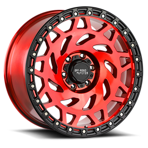 OFF ROAD MONSTER M50 M50 17X9 0MM 6X139.7 CANDY RED BLACK RING | M50763900RBR