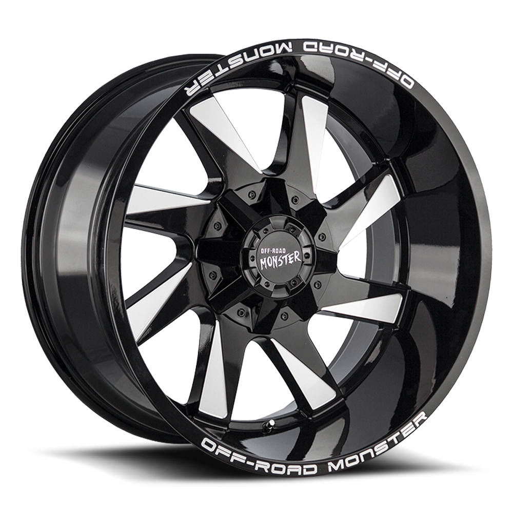 OFF ROAD MONSTER M80 M80 24X12 NEG 44MM 6X135 GLOSS BLACK MILLED | M80412635N44GBML