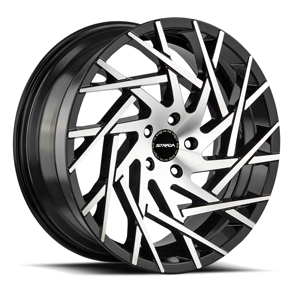 STRADA S64 NIDO 22X9 35MM 5X112 GLOSS BLACK MACHINED | S64251235GBM