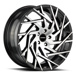 STRADA S64 NIDO 22X9 35MM 5X112 GLOSS BLACK MACHINED | S64251235GBM