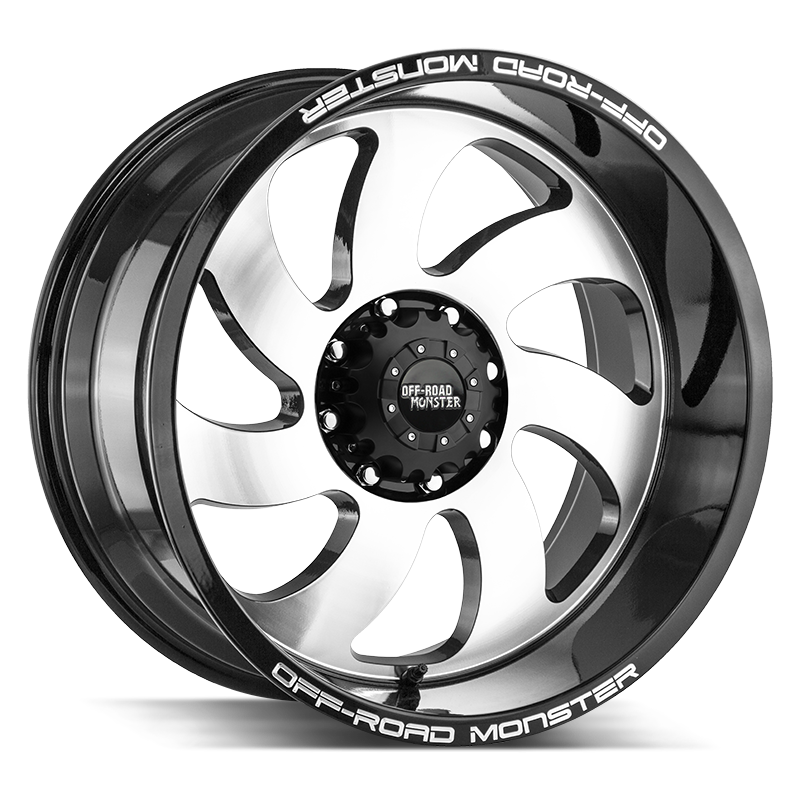 OFF ROAD MONSTER M07 M07 22X12 NEG 44MM BLANK GLOSS BLACK MACHINED | M07212000N44GBM