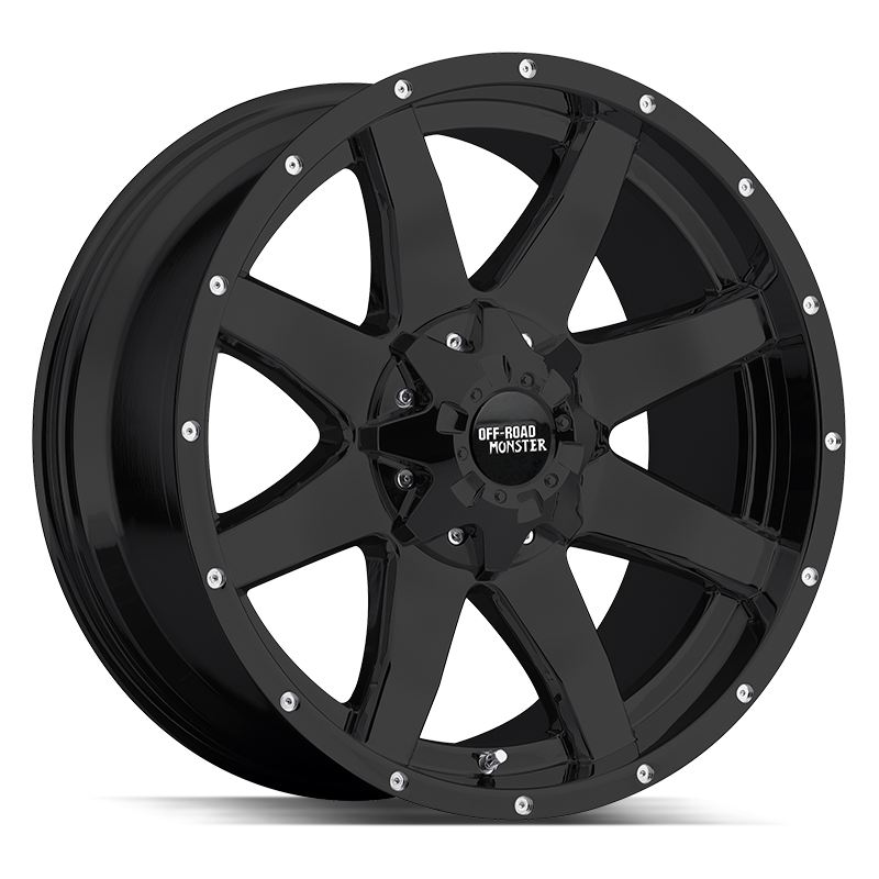 OFF ROAD MONSTER M08 M08 22X12 NEG 44MM BLANK FLAT BLACK | M08212000N44B