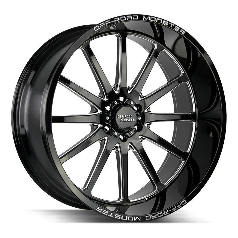 OFF ROAD MONSTER M26 M26 26X12 NEG 44MM BLANK GLOSS BLACK MILLED | M26612000N44GBML