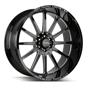 OFF ROAD MONSTER M26 M26 26X12 NEG 44MM BLANK GLOSS BLACK MILLED | M26612000N44GBML