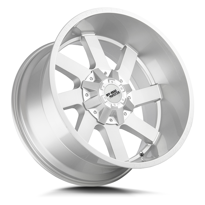 OFF ROAD MONSTER M80 M80 22X12 NEG 44MM BLANK BRUSHED FACE SILVER | M80212000N44BFS