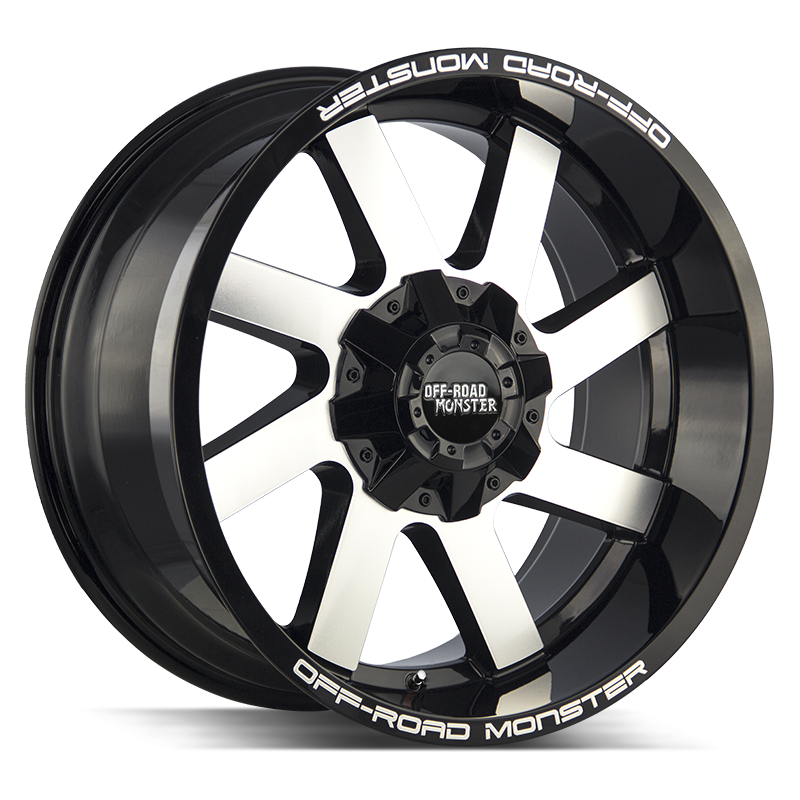 OFF ROAD MONSTER M80 M80 22X12 NEG 44MM BLANK GLOSS BLACK MACHINED | M80212000N44GBM