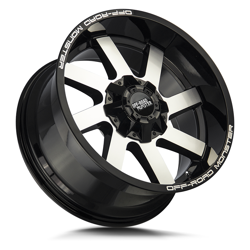 OFF ROAD MONSTER M80 M80 22X12 NEG 44MM BLANK GLOSS BLACK MACHINED | M80212000N44GBM