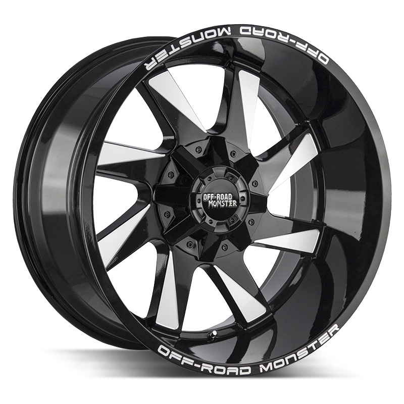 OFF ROAD MONSTER M80 M80 22X12 NEG 44MM BLANK GLOSS BLACK MILLED | M80212000N44GBML