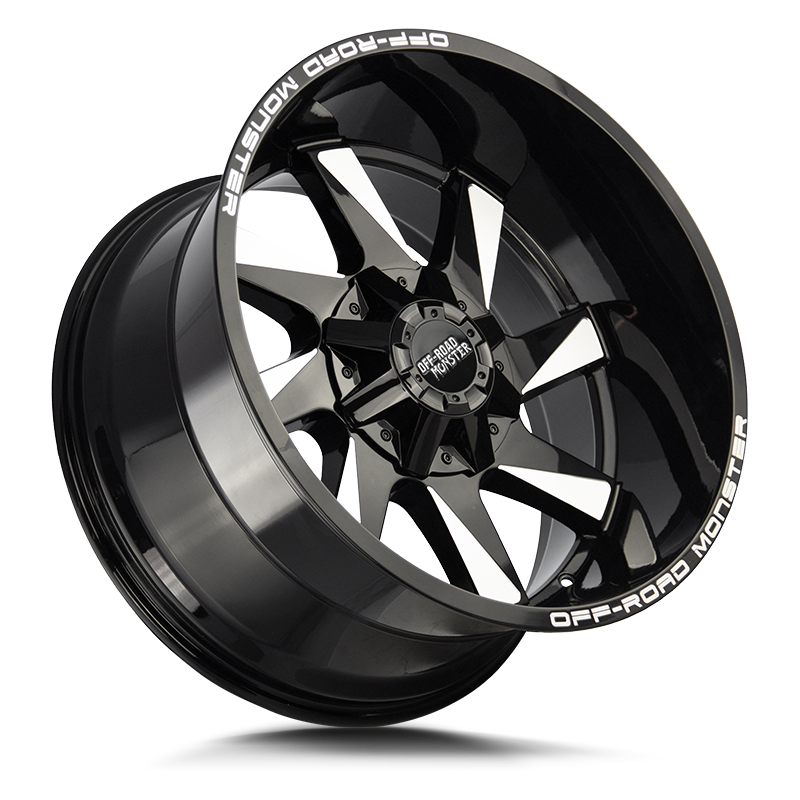 OFF ROAD MONSTER M80 M80 22X12 NEG 44MM BLANK GLOSS BLACK MILLED | M80212000N44GBML