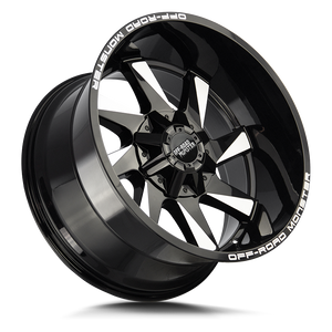 OFF ROAD MONSTER M80 M80 22X12 NEG 44MM BLANK GLOSS BLACK MILLED | M80212000N44GBML