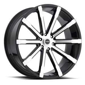 STRADA S48 OSSO 24X10 15MM 5X115 GLOSS BLACK MACHINED | S48451515GBM